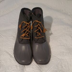 Sperry Charcoal and Tan Women's Winter Boots